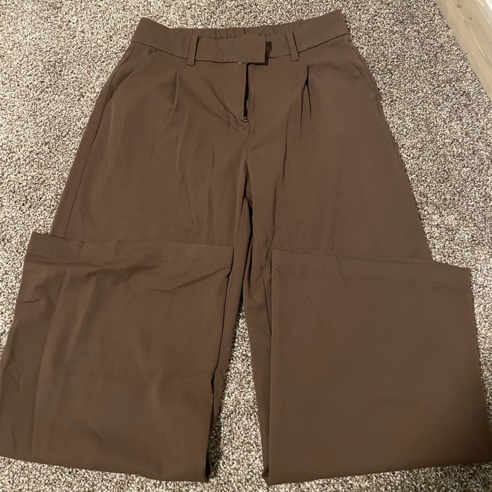 AE Brown Wide Leg Trouser